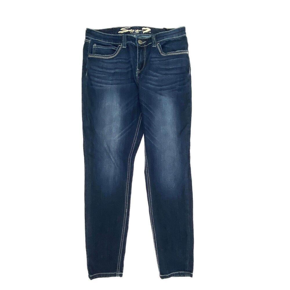 Seven7 Legging Womens' size 10 Dark Wash Blue‎ Denim Jeans